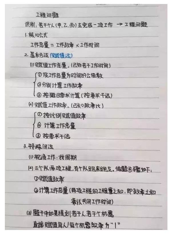 行測公式記不?。繉W(xué)霸幾張筆記就搞定了！
